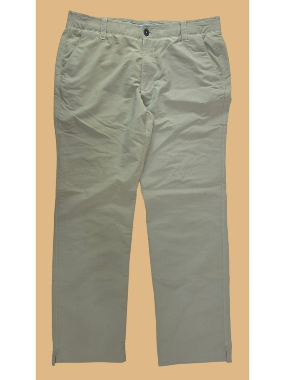 Under Armour Mens Khaki Golf Pants 36x32 Stretch Fit Lightweight